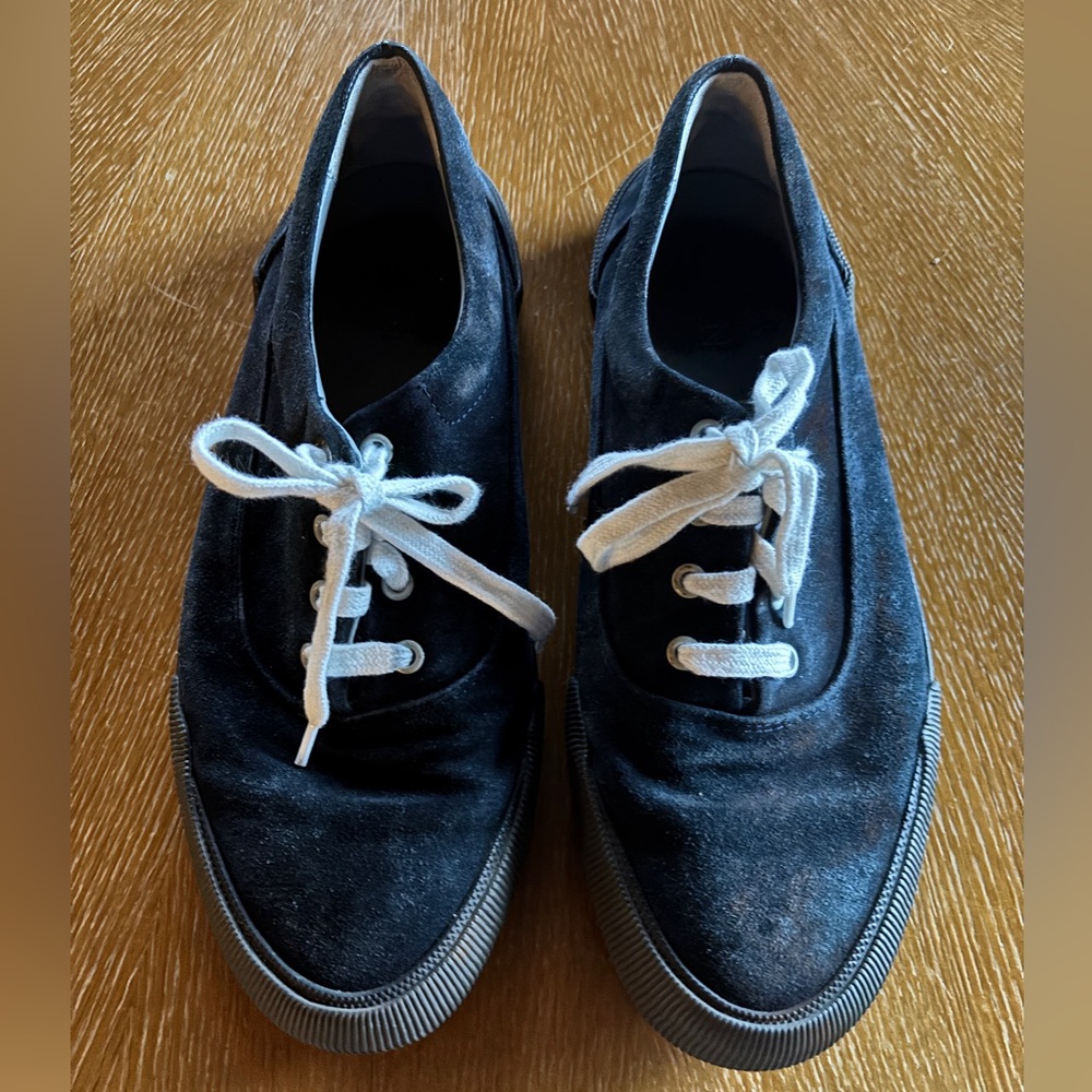 Lanvin Suede Men's Low Top Sneakers